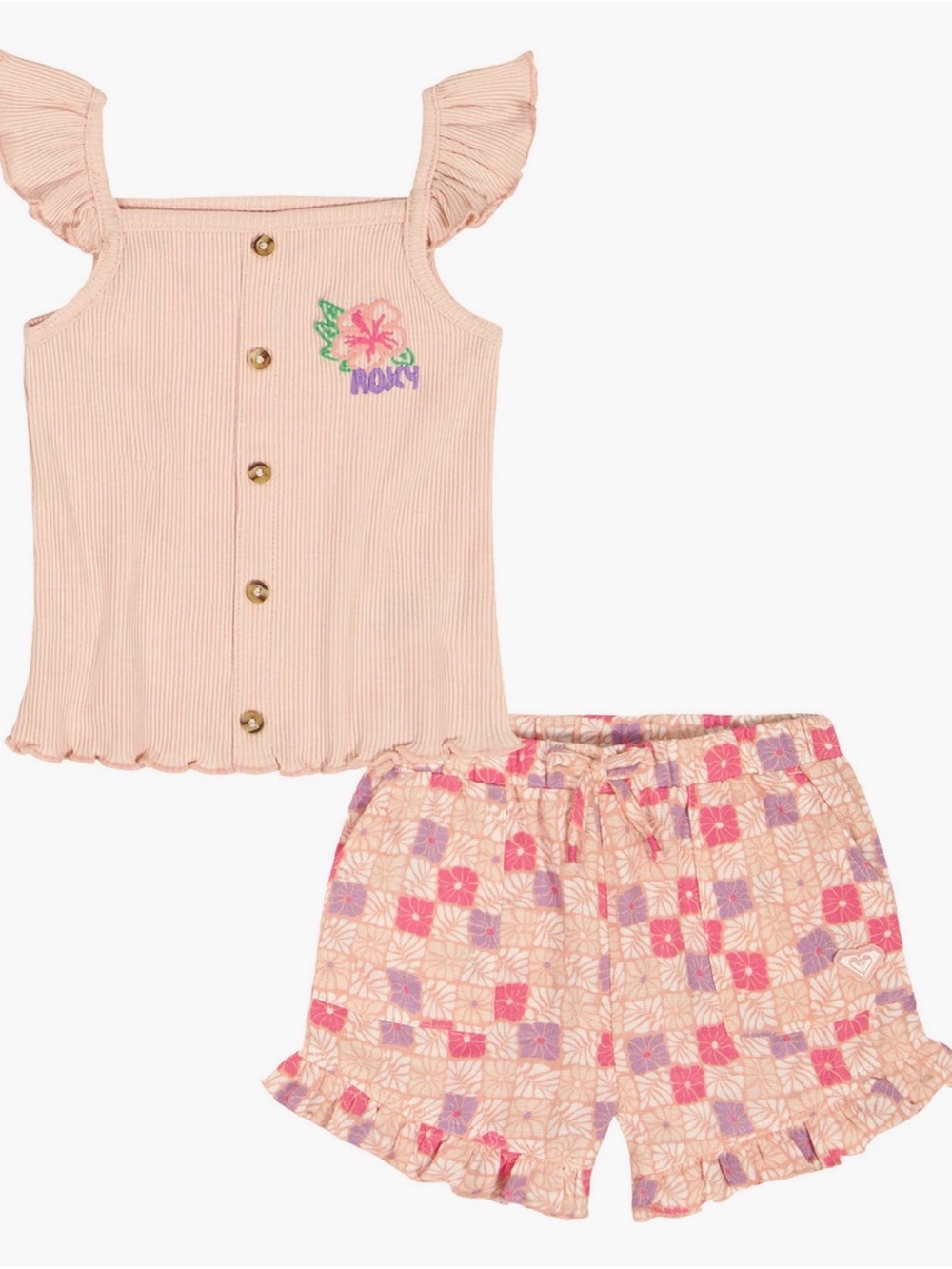 Roxy Kids 2 Piece Short Set. Girls 4.